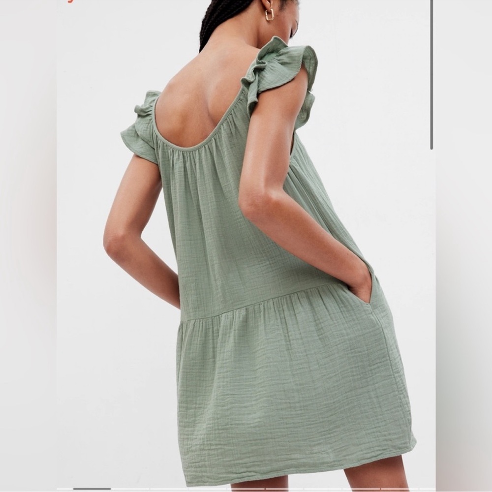 GAP Crinkle Gauze Mini Dress - Picture 2 of 11